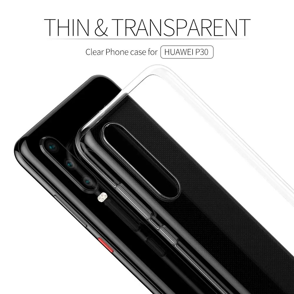Мягкий чехол для телефона иp ТПУ прозрачные чехлы huawei P30 Прозрачный с надписью в