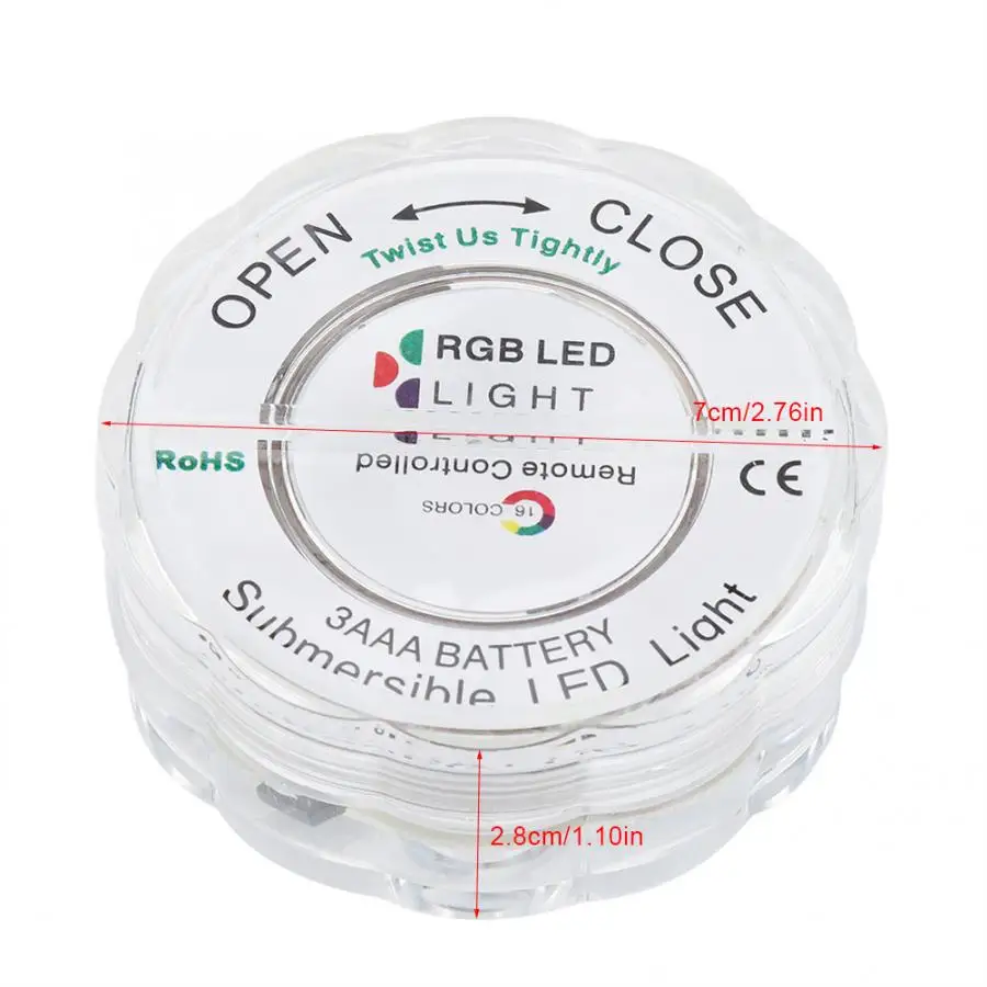 RGB подводный свет 4 шт./компл. светодиодные огни водонепроницаемый пульт