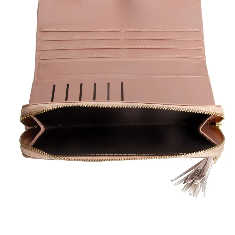 Известный бренд Модный классический полосатый Женский кошелек стандартные