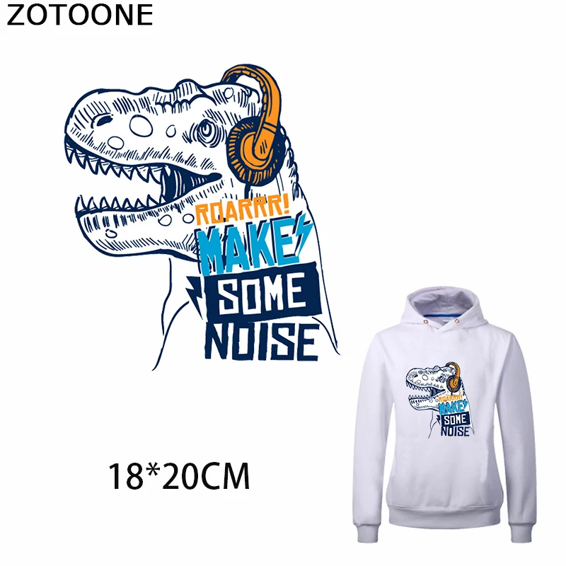 Термонаклейка ZOTOONE с динозавром для детских футболок свитеров|Заплатки| |