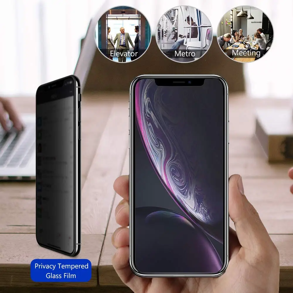 For Huawei Honor 9X 8X MAX Privacy Peep Tempered Glass Screen Protector Film for Play 3 30S 30 8A Anti Glare | Мобильные телефоны и