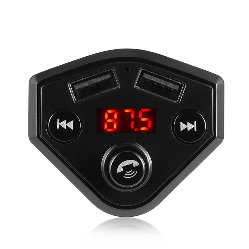 Автомобильный fm передатчик с Bluetooth радио адаптер USB зарядное устройство mp3 плеер
