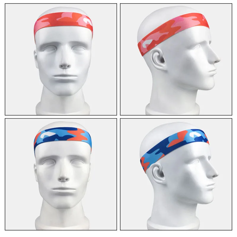 Sweatband глава обувь для мужчин и женщин оголовье ленты волос эластичный Футбол Йога