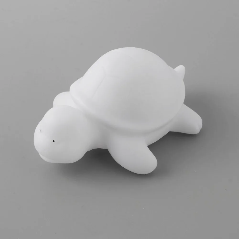 PVC Cute Off White Multi-Color Change LED Light Turtle Mood Lamp Night Glow ON/OFF Switch to Control Relaxing Atmosphere | Лампы и