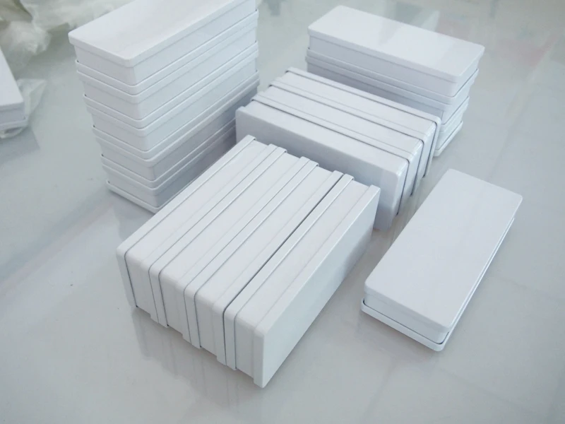 

2017 New Arrival 160X65X30mm white rectangle tea tin box storage box case
