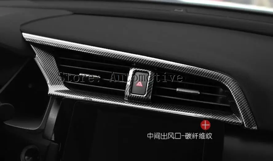 3 шт. крышка для вентиляционного отверстия Honda Civic 2016 2017|abs carbon fiber|cover honda civichonda civic |
