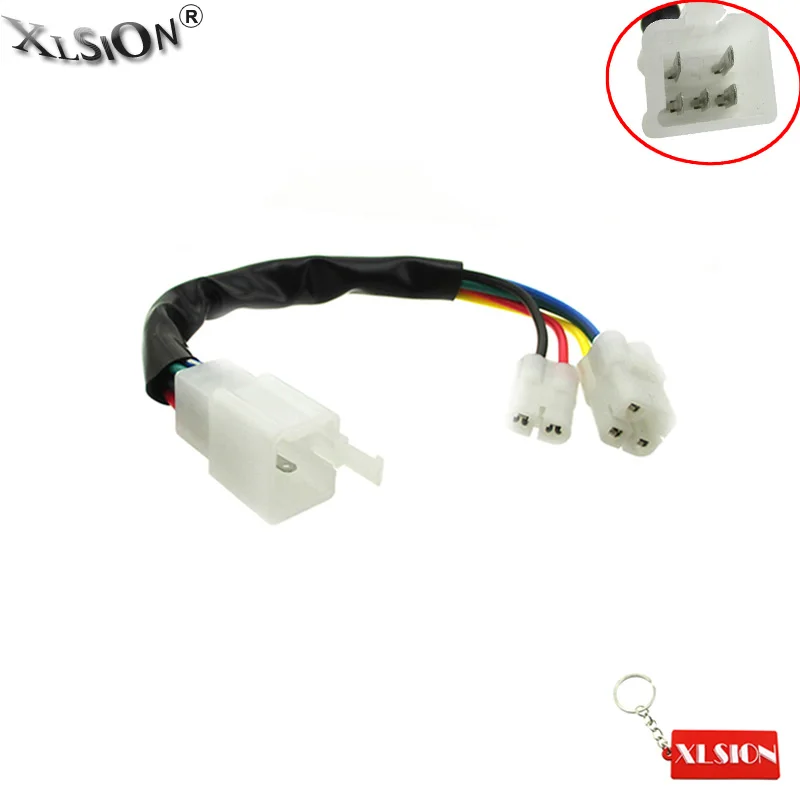 XLSION Aftermarket 5 Pin кабель CDI Проводной адаптер разъем для скутера мопеда питбайка