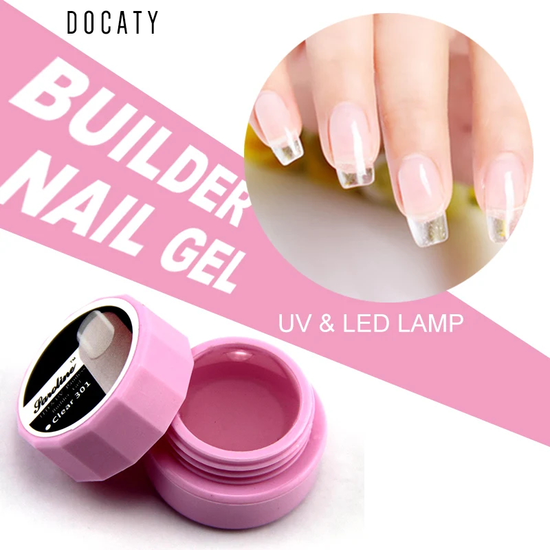 Docaty для наращивания УФ-гель 5 г гибридные лаки ногтей УФ Led полуперманентные эмалы