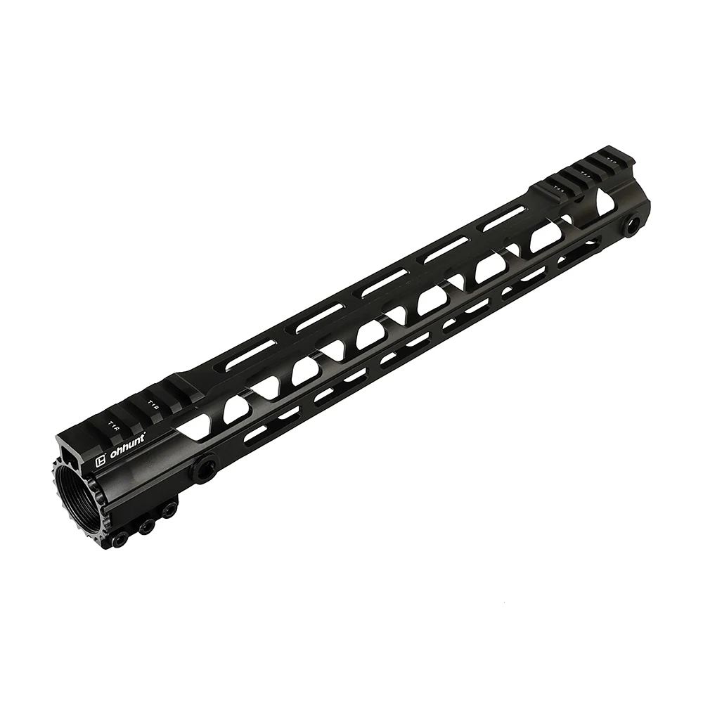 Ohhunt Tactical AR15 поплавок M-LOK Handguard " 9" 1" 12" 13," 15" Пикатинни Вивер рейка с стальной бочкой гайка