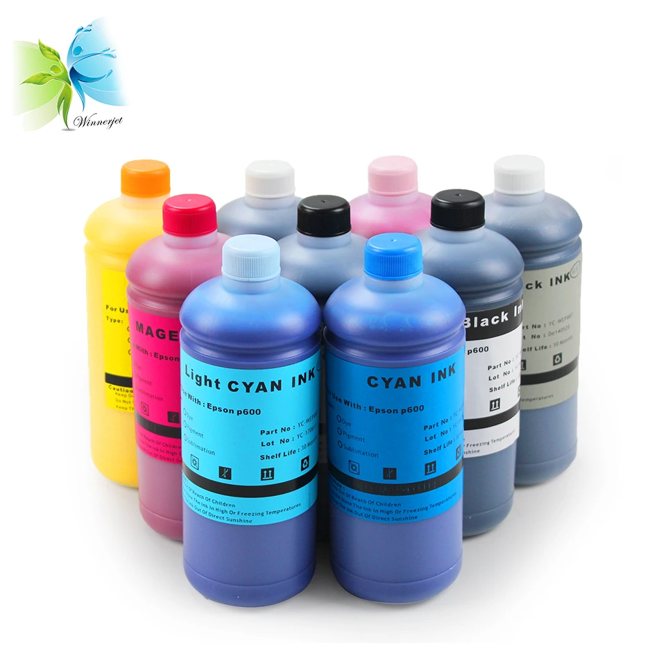Winnerjet Bottle пигментные чернила для заправки Epson P600 P800 Stylus Pro 3800 3880 7890 принтеров 9