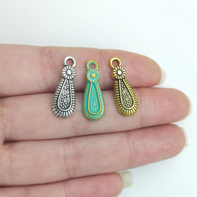 30 шт. 20 мм подвески в форме капли из цинкового сплава|charm pendant|zinc alloycharm pendant diy |