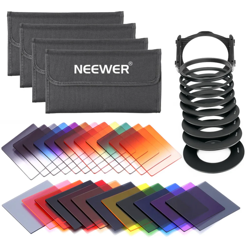 Набор квадратных фильтров Neewer 24 шт. для серии Cokin P :( 16) полноцветные фильтры +(4)