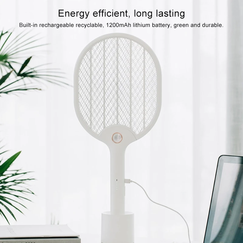 

Xiaomi mijia Electric Mosquito Swatter Rechargeable LED Electric Insect Bug Fly Mosquito Dispeller Killer Racket 3-Layer Net