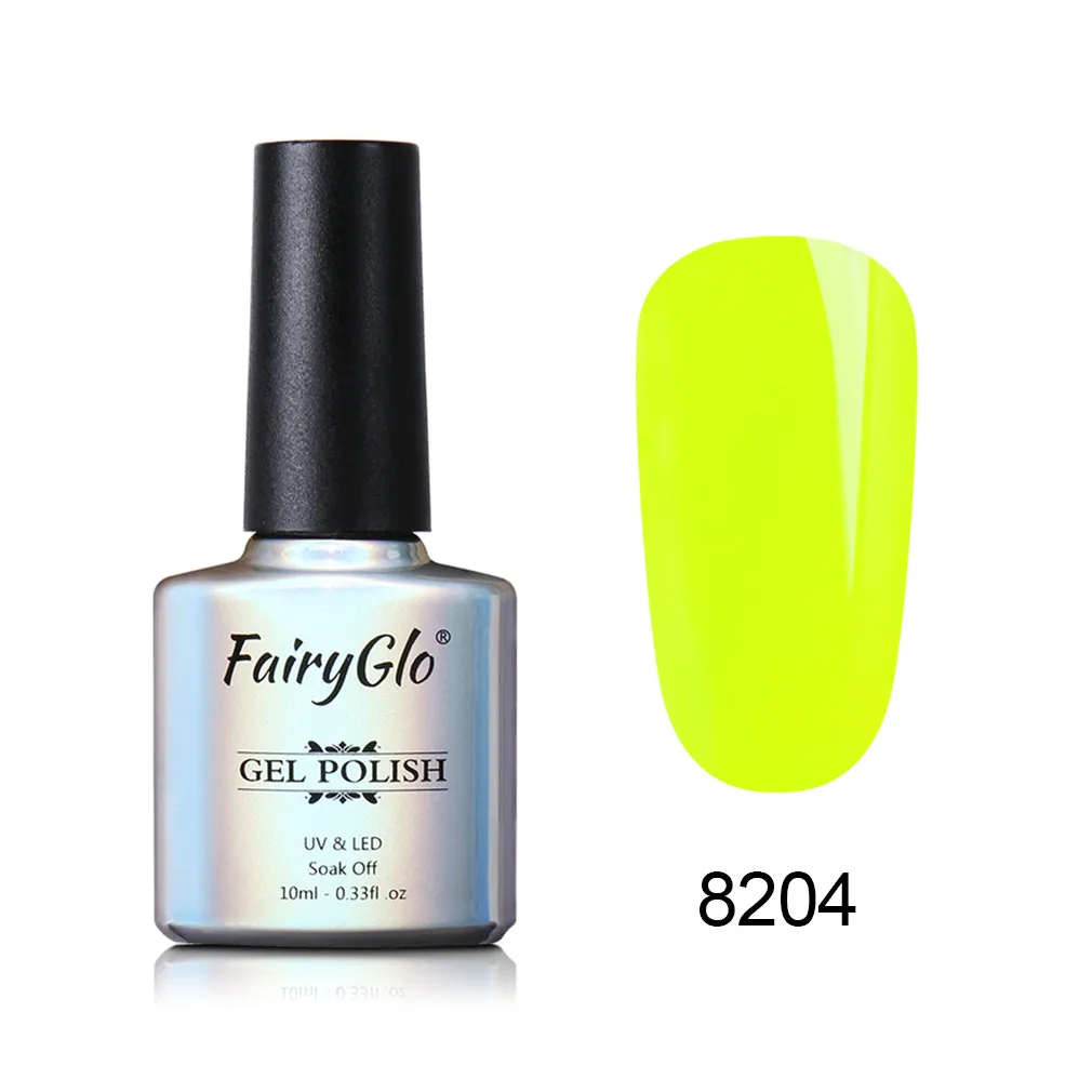 8204 FairyGlo 10 мл светящийся Гель-лак для ногтей светится в темноте флуоресцентный неоновый Гель-лак замачиваемый лак для ногтей Esmalte для ногтей - Цвет: 8204