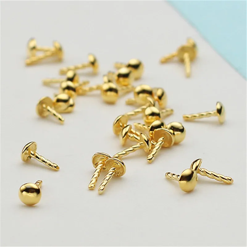 1 шт./лот Золотой/Серебряный цвет Т образная игла серебряное покрытие колпачки из