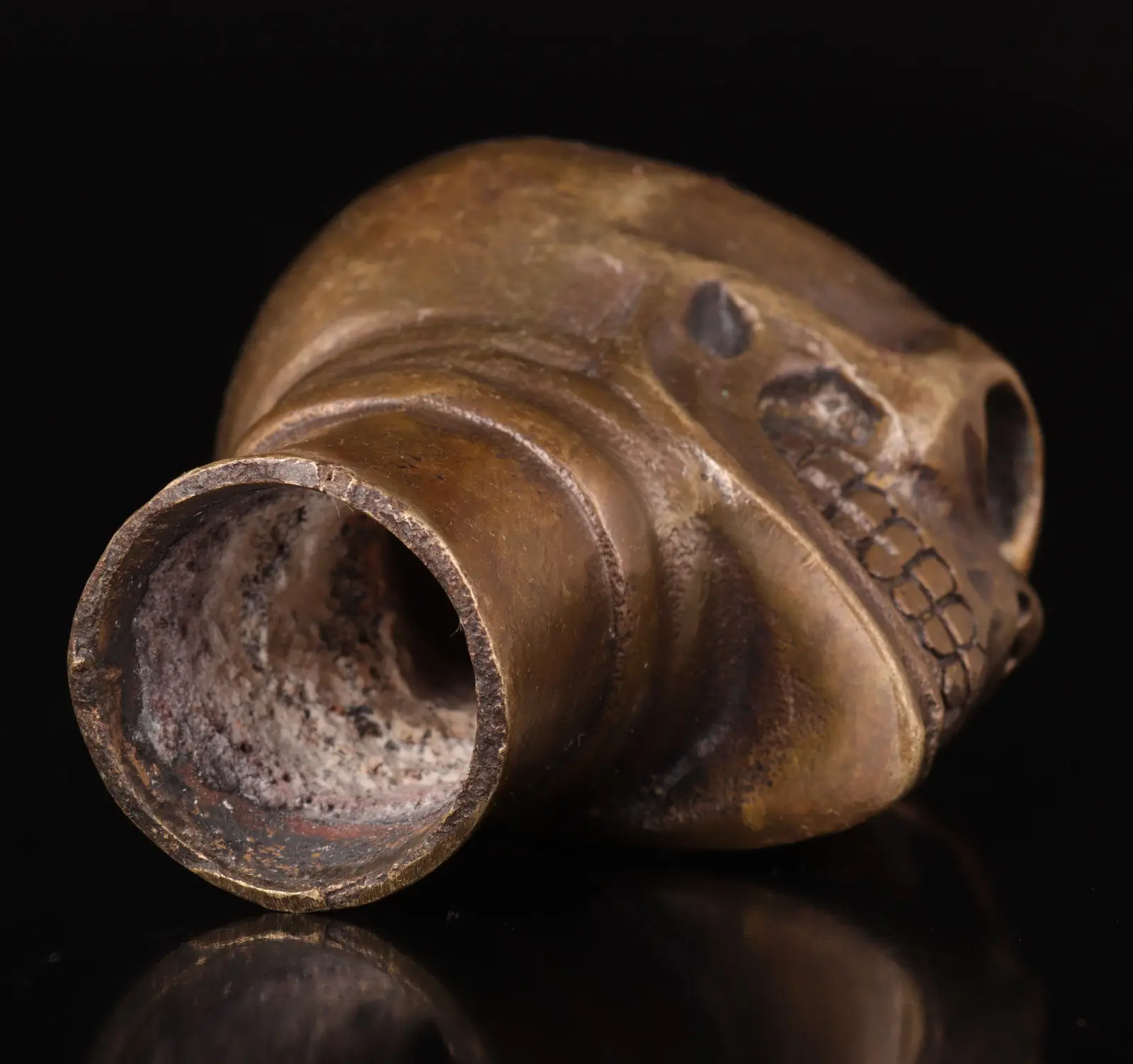 Винтажная Бронзовая статуя черепа для ходьбы | Дом и сад