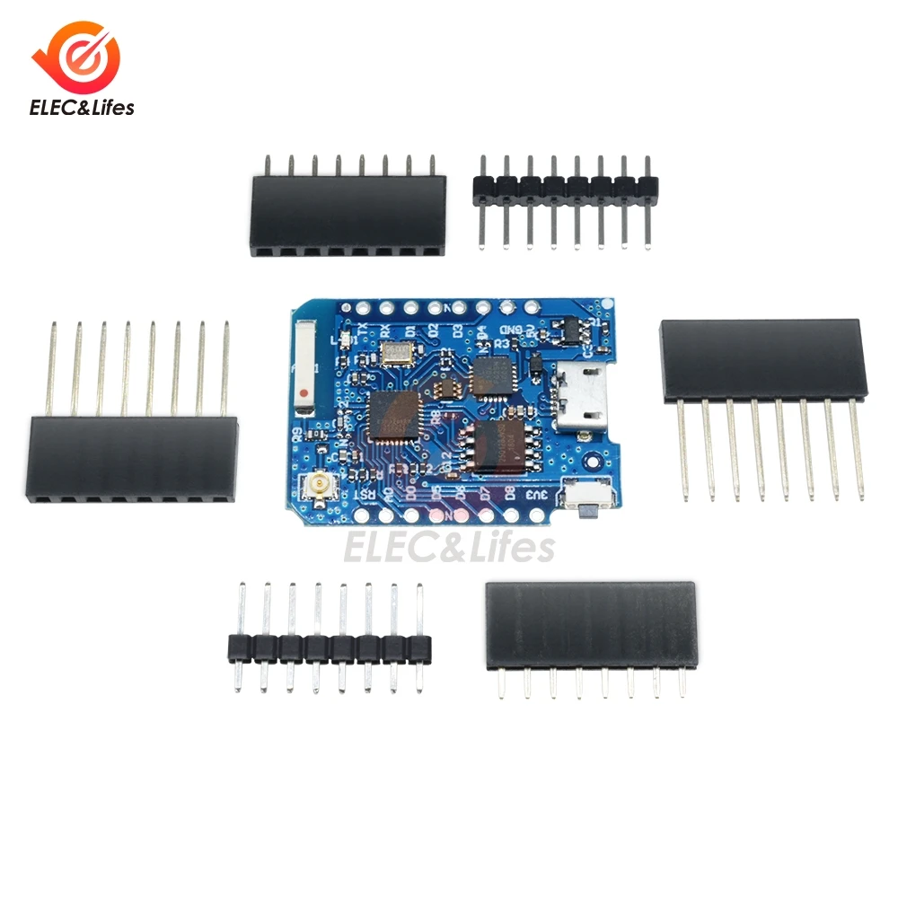 Беспроводная макетная плата WEMOS D1 Mini Pro ESP8266 CP2104 с поддержкой Wi Fi 16 Мб антенны