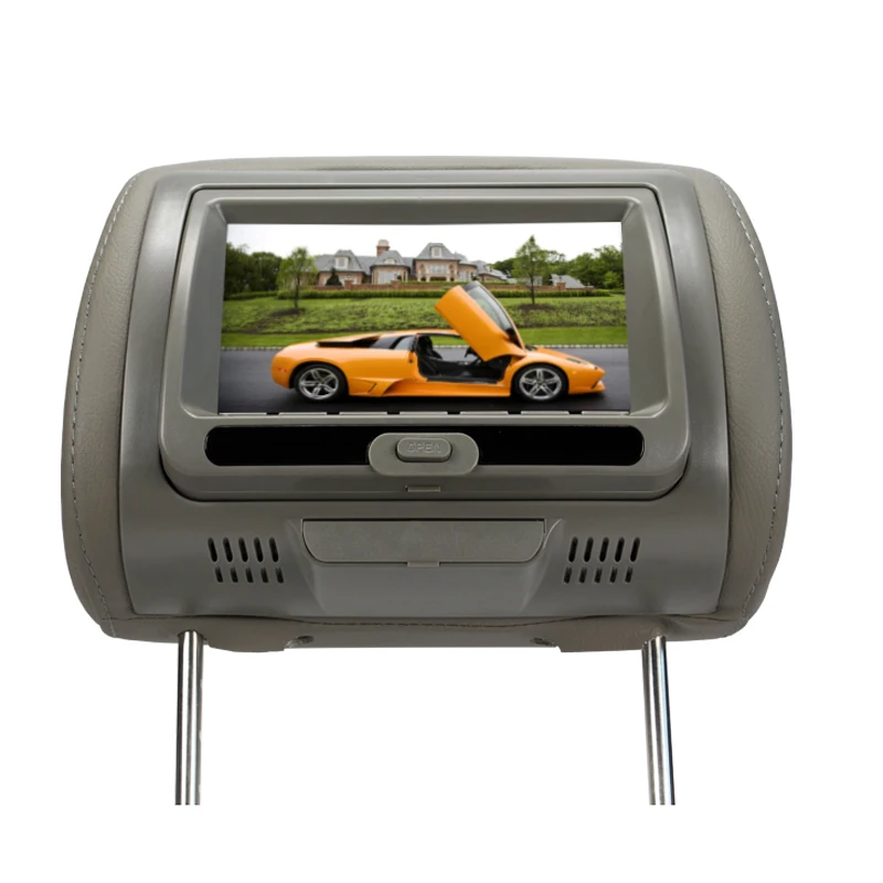 7 дюймовый автомобильный монитор с подголовником Автомобильная подушка и DVD