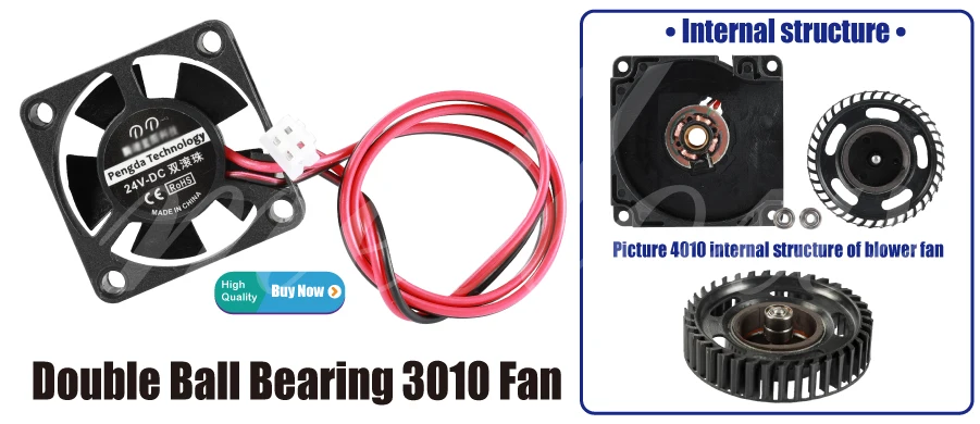 12 V/24 V V6/V5 радиатор 3010 вентилятор 30*30*10 мм 3010s DC маленький вентилятор охлаждения экструдер 2-проводной 3d принтер аксессуары части