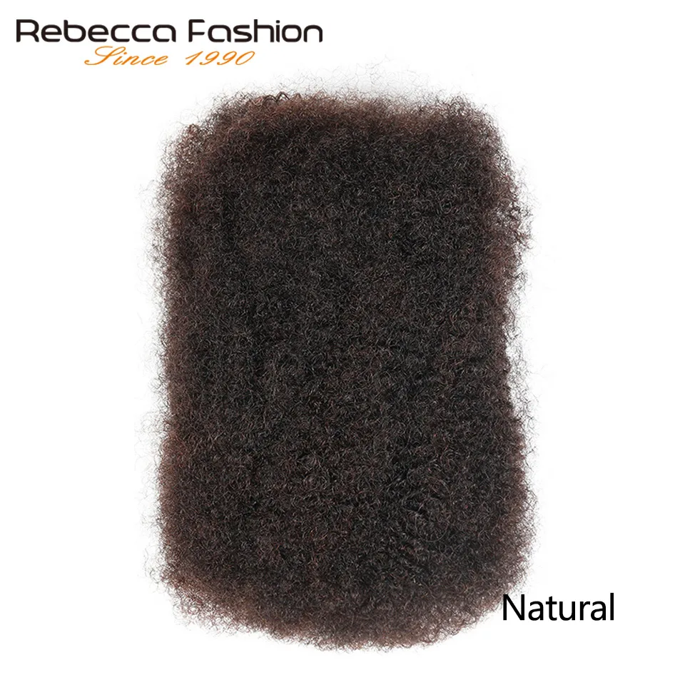 Rebecca Fashion Peurvian Non Remy человеческие волосы афро кудрявые объемное наращивание плетеные волосы дреды вязаные крючком Быки 50 г за шт