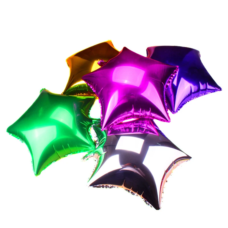 

HAOCHU 50pcs 18" Five-Point Star Inflatable Helium Aluminium Foil Ballon For Mariage Birthday Party globos de cumpleanos Decor