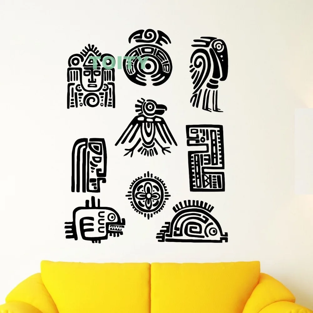 Настенные наклейки Inca Латинская Америка Маян талисман Виниловая наклейка