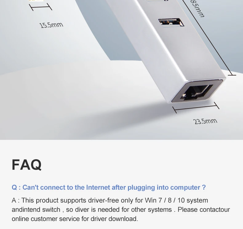 OFCCOM 3 Порты 2,0 USB C концентратор Тип usb C разветвитель адаптер Ethernet RJ45 10/100 Мбит/с локальной сети для MacBook Pro планшетный ПК USB-C