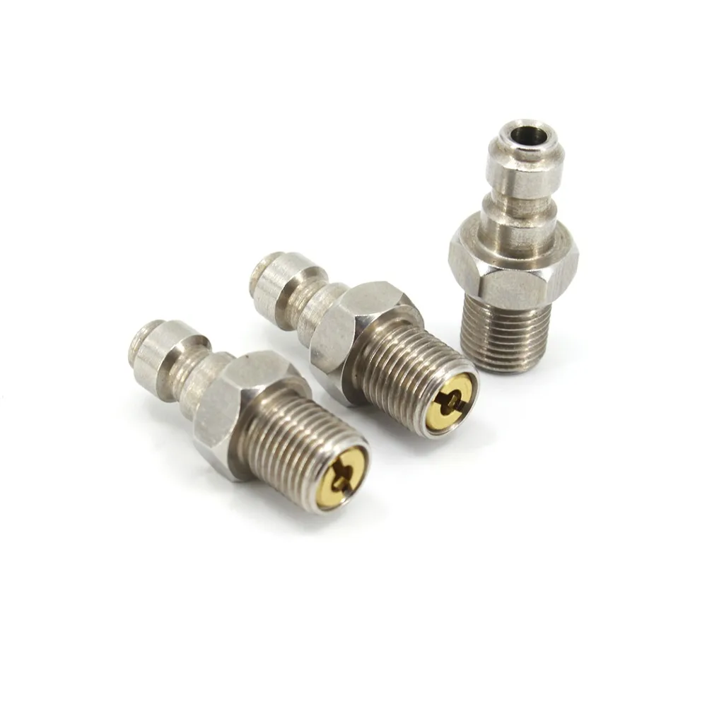 Высокая Давление Пейнтбол PCP ВВС 1/8 BSPP M10x1 1/8NPT Нержавеющая сталь быстрый разъем
