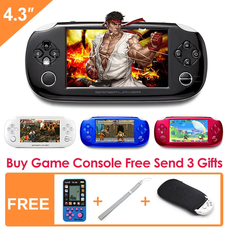 8 ГБ Ручной игровой консоли 4.3 дюймов игровая консоль Встроенный Игры Поддержка