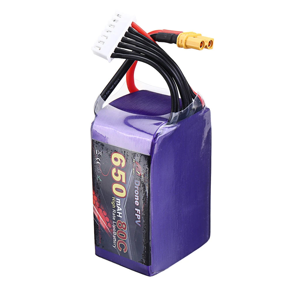 My Red Beret 22.2V 650mAh 80C 6S Lipo Battery For FPV RC Drone | Игрушки и хобби