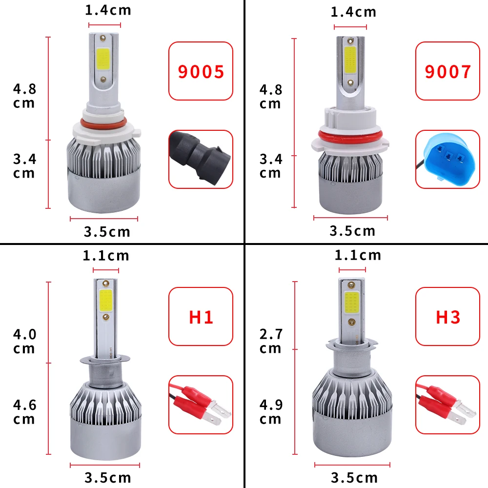 TUYOFO A10 светильник уникальный лампа направленного света с чипом H7 H4 H13 9005Led фары авто свет hb4 9006 H8 H11 hb3 9012 HIR2 светодиодные лампы 12000L