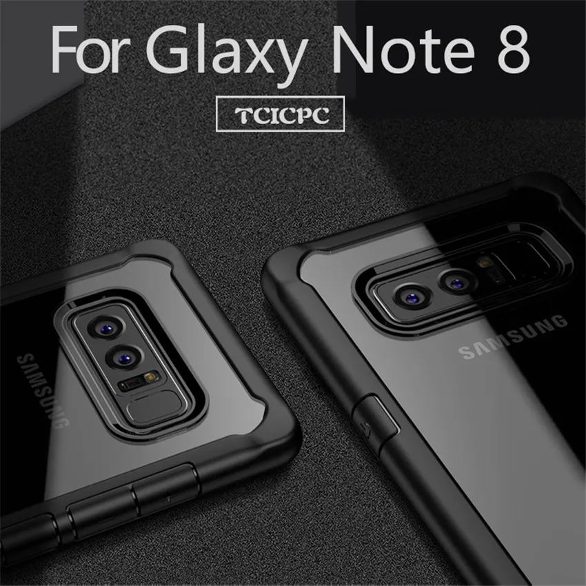 TCICPC чехол для samsung Galaxy Note 8 Примечание ультра тонкий Силиконовые ТПУ Рамка