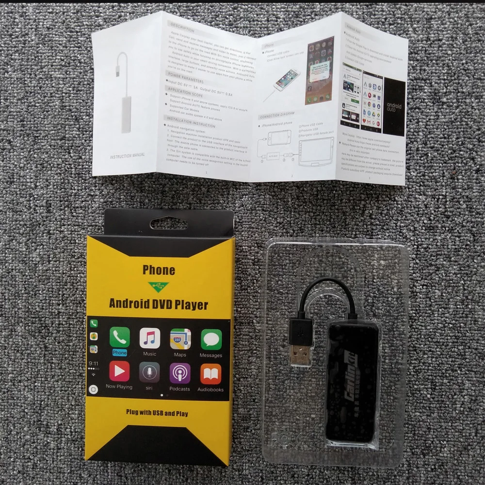USB CarPlay адаптер для Android автомобиля головное устройство Zbox2 Plug and Play сенсорного
