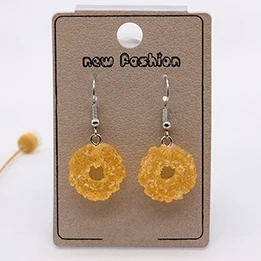 5 Последние Освежающие конфеты сладкие Прозрачные Серьги прозрачная текстура воздуха серьги-гвоздики - Окраска металла: 5