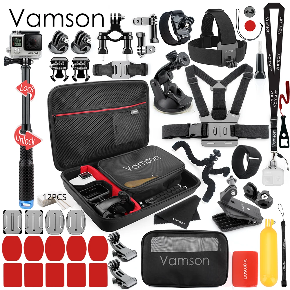 VS85E Vamson для Gopro Hero 7 6 5 4 черный для Gopro аксессуары для Xiaomi Yi 4K Lite для DJI OSMO Экшн-камера SJCAM Eken VS85 - Цвет: VS85E