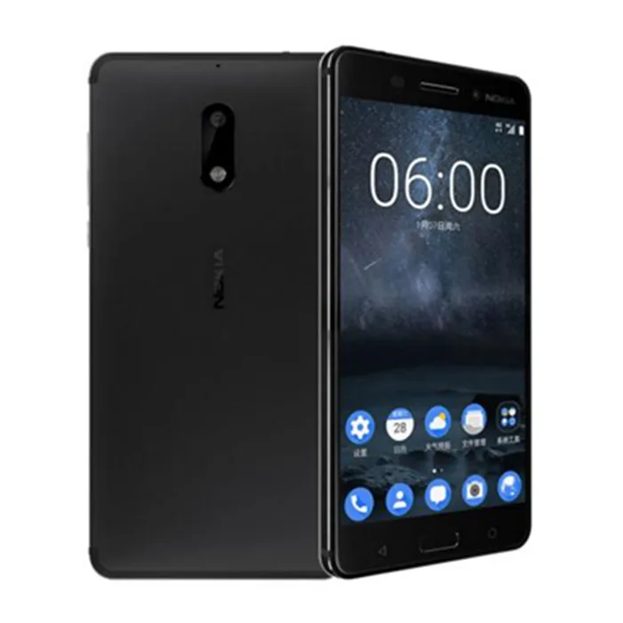 Оригинальный смартфон Nokia 6 Android 7 0 Nougat Wi Fi 5 дюйма 4 Гб ОЗУ 64 ПЗУ сканер отпечатка