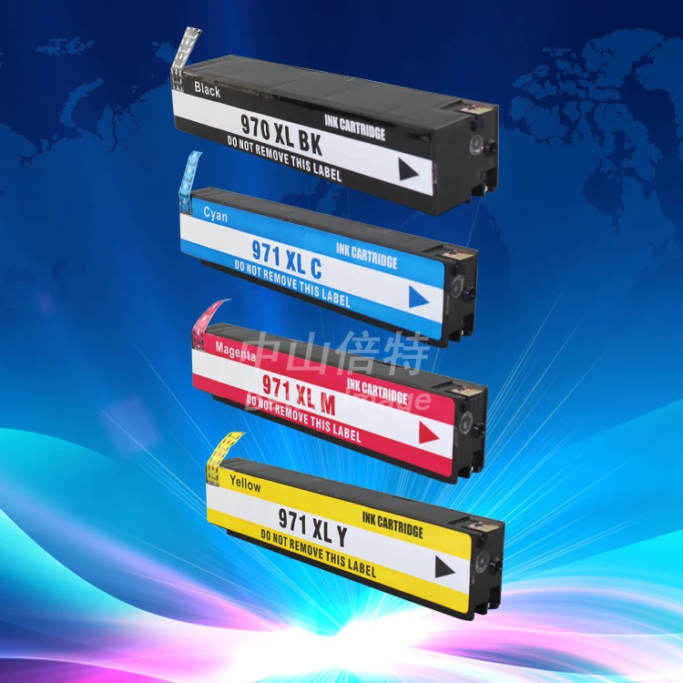 Запасной картридж для принтера 970XL 971XL совместимый с Officejet Pro X576dw X476dw X476dn X451dw X551dw
