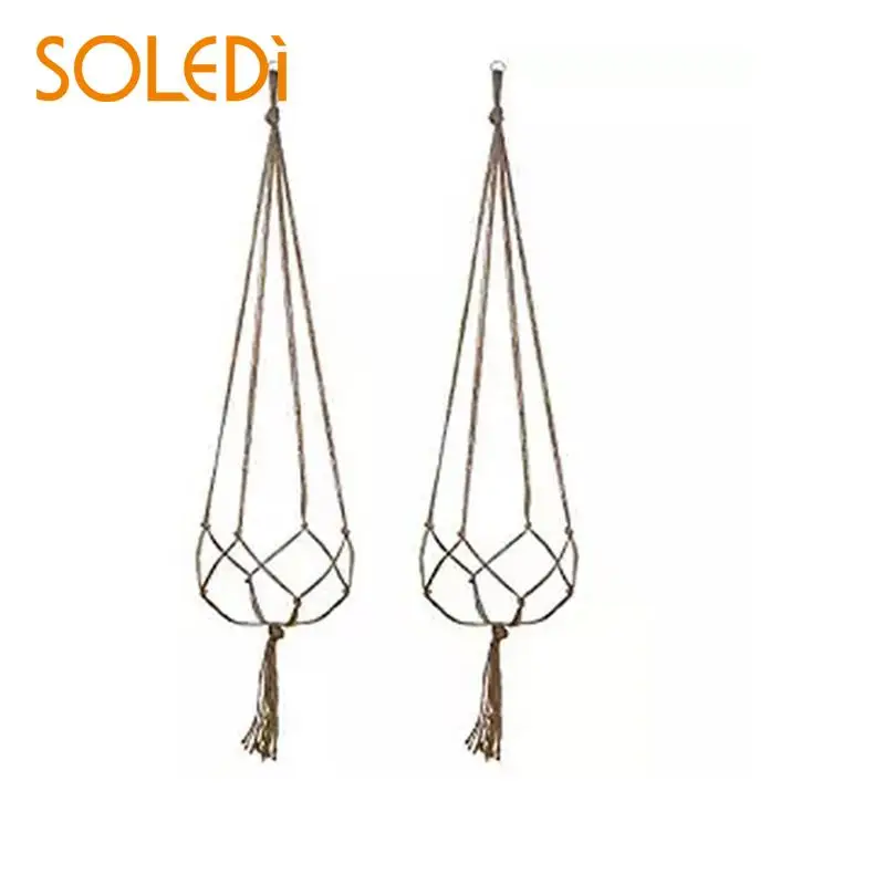 1 шт. винтажная декоративная подвеска для растений из макраме корзина цветочные