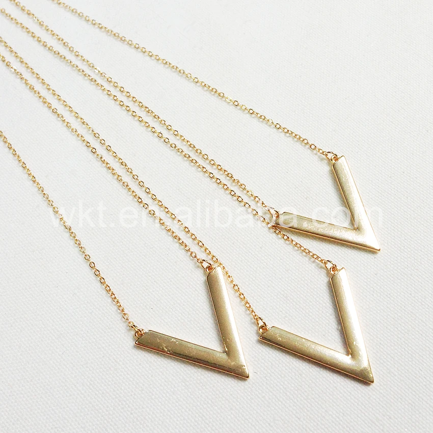 Женское ожерелье с V образной подвеской модное Ювелирное Украшение в подарок