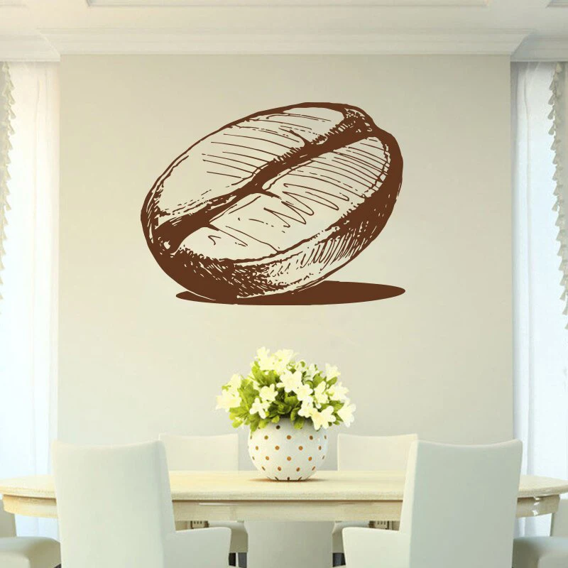 

Coffee, drink, cappuccino, hot drink, grains, cafe,Food, Wall Decal Window Sticker Handmade A8-005