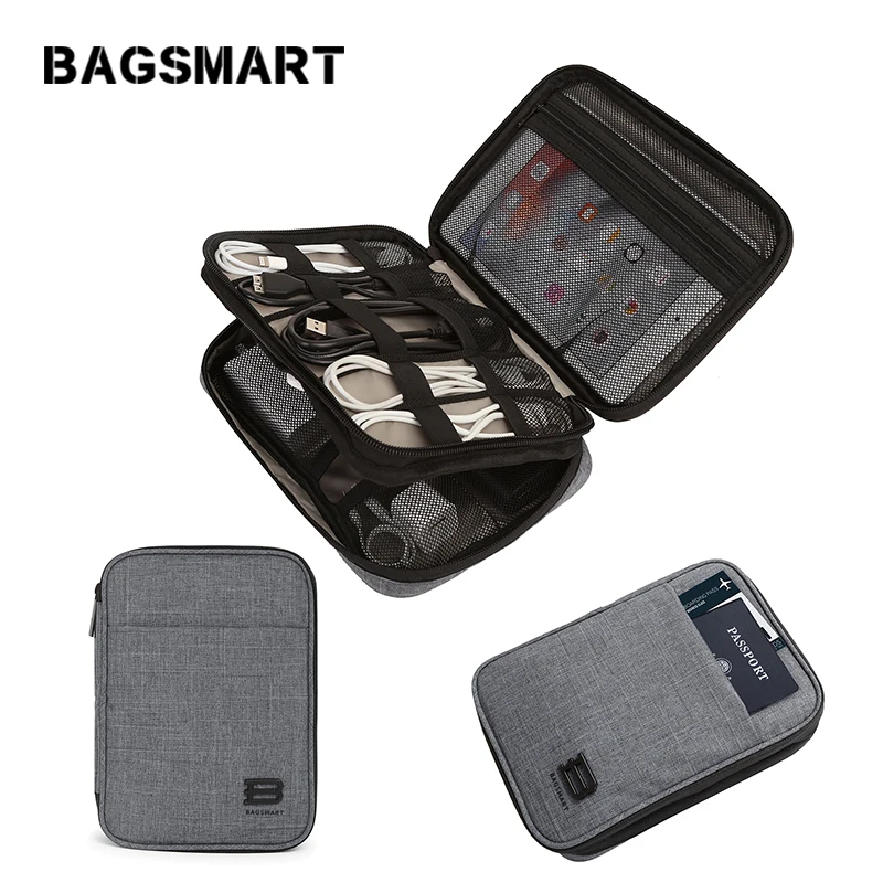 BAGSMART электронные аксессуары сумка нейлоновый Мужской Дорожный органайзер для