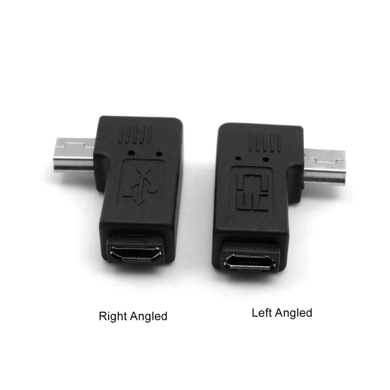 

CY Chenyang 90D Degree Right Angled Mini USB Male to Micro USB Female Data Charger Adapter