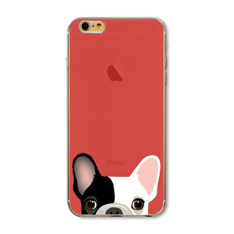 Мягкий Чехол ТПУ Для Apple iPhone 5 5S SE 6 S Корпуса Телефона Оболочки Забавный Кот СОБАКА