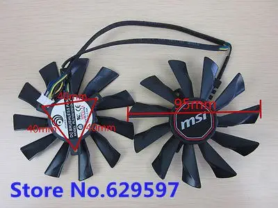 Видеокарта для MSI GTX780 игровой вентилятор с видеокартой процессор n780 n770 n760 gtx750ti n750