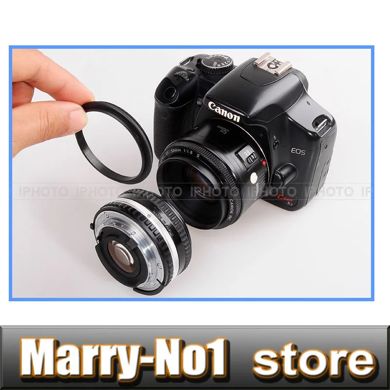 49 52 55 58 62 67 72 77 мм штекер до обратное кольцо для макросъемки|macro reverse ring|macro reversereverse