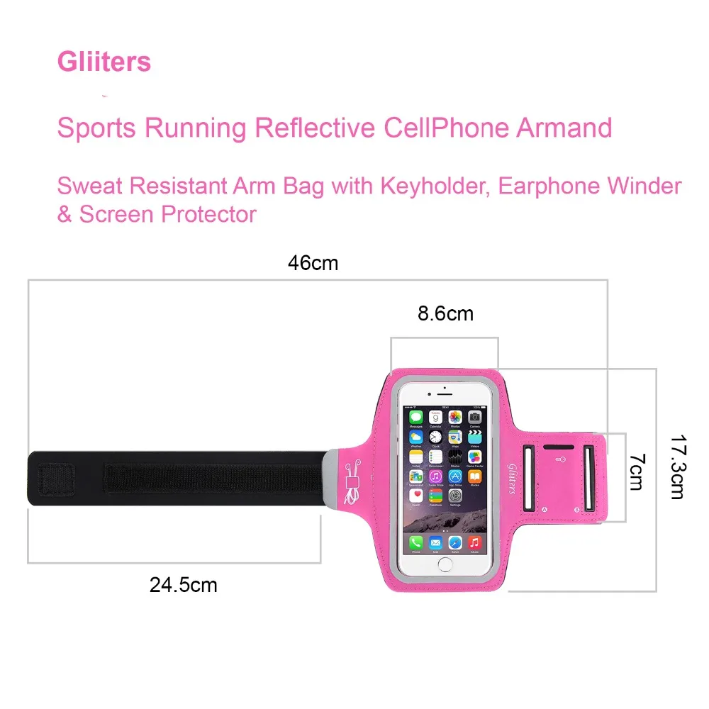 Для iphone х повязки Чехол спортивный светоотражающие чехол для X 5 8 ''Runnig