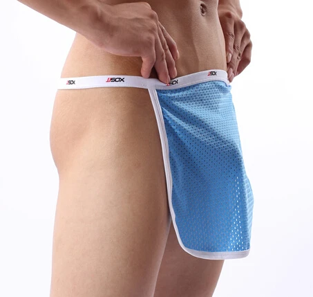 Сексуальное нижнее белье для мужчин трусики без пятки с фартуком и рисунком