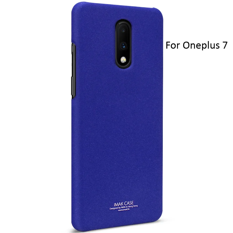Blue Imak Cowboy чехол для Oneplus 7 Pro матовый Пластик PC Защитная крышка - Цвет: Blue