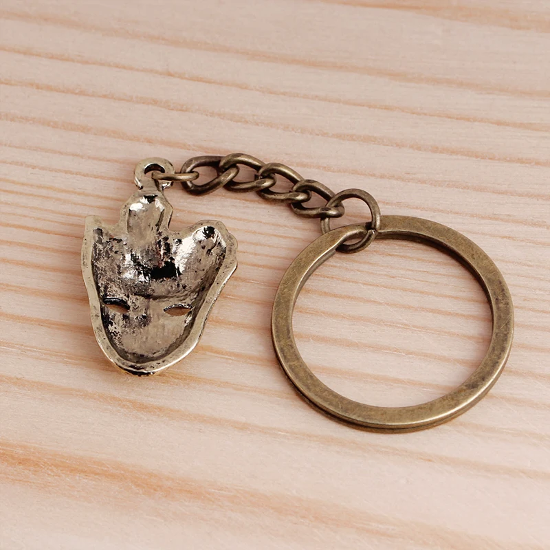 Классический мужской брелок для ключей с изображением лица античная