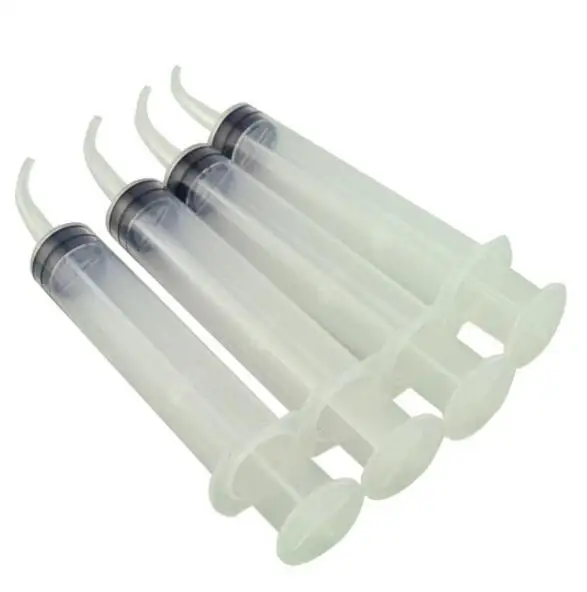 4 шт./компл. одноразовый прозрачный стоматологический шприц для орошения с